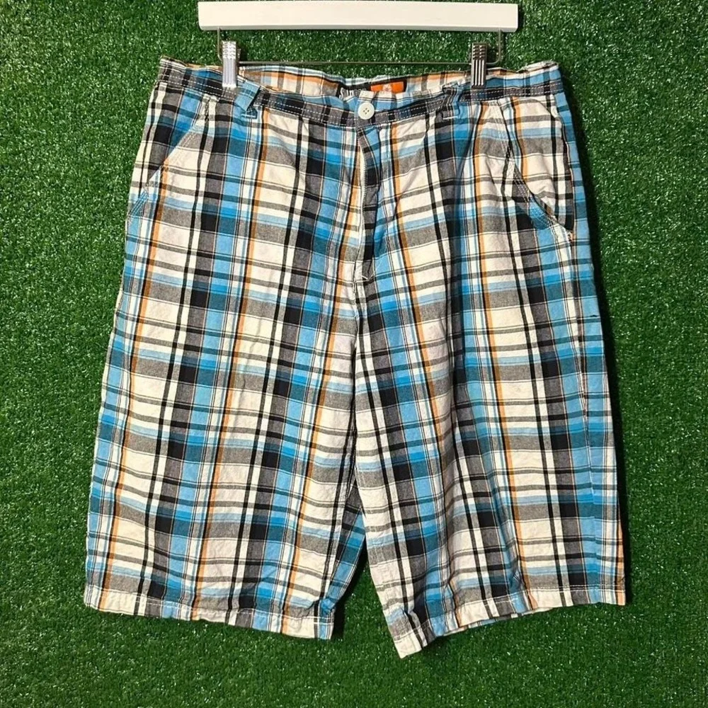 Southpole Plaid cargo shorts‎ Y2K Skater Size 38